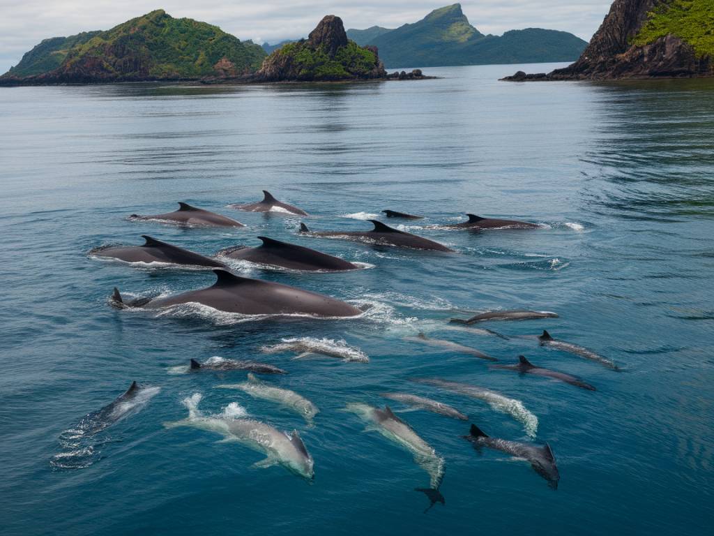 Observer les baleines et dauphins autour de l’archipel