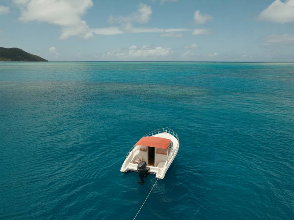 Découverte en mer avec un bateau fond de verre en Guadeloupe
